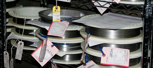 Tungsten wire ready for shipment